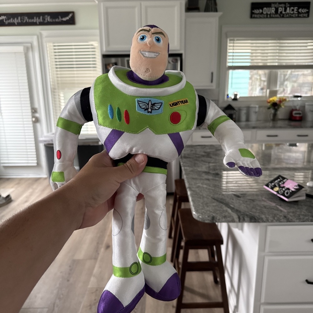 Buzz Lightyear 18" Plush Toy Story Large Stuffed Doll Disney Pixar Arms Move